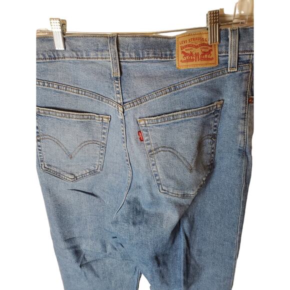Levi's Rib Cage Straight Ankle 30x27 Medium Wash Jeans, NWT - Picture 4 of 7